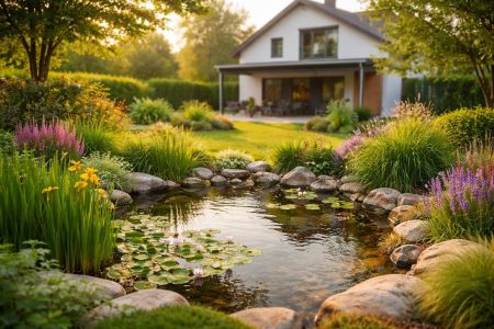 bassin-retention-plantes-maison-floue