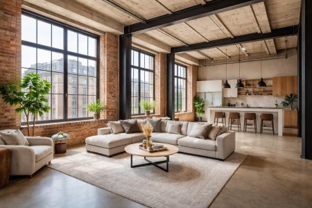 loft-spacieux-briques-poutres-metal