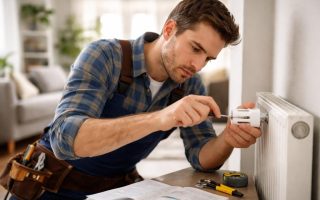homme-bricolage-thermostat-piece-moderne