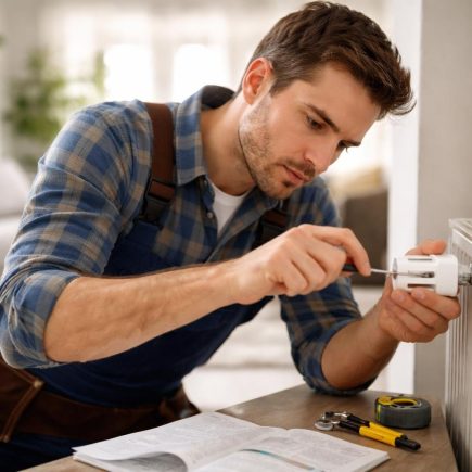 homme-bricolage-thermostat-piece-moderne
