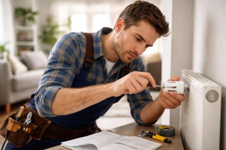 homme-bricolage-thermostat-piece-moderne