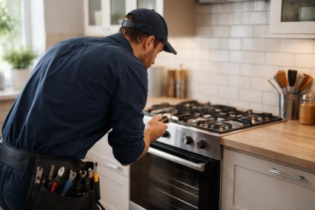 plombier-cuisiniere-cuisine-moderne-lumiere-naturelle