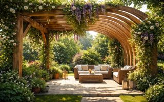 pergola-bois-plantes-grimpantes-sereine