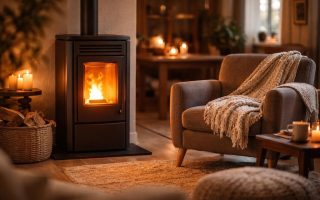 interieur-chaleureux-poele-fauteuil-plaid