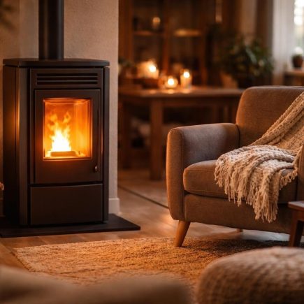 interieur-chaleureux-poele-fauteuil-plaid