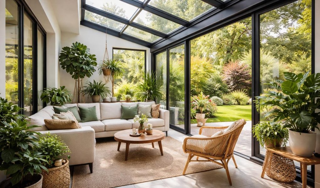 veranda-moderne-plantes-meubles-jardin