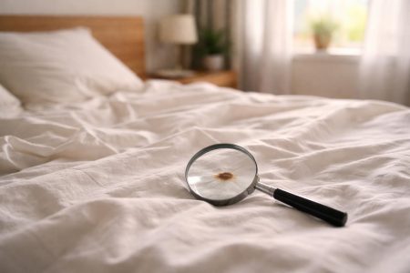 lit-draps-blancs-loupe-tache