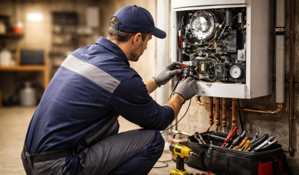 technicien-reparation-chaudiere-sous-sol
