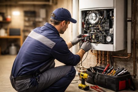 technicien-reparation-chaudiere-sous-sol
