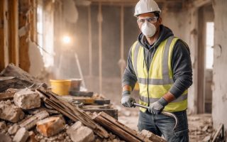 travailleur-masque-renovation-materiaux-construction