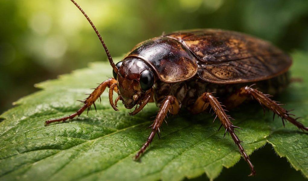 insecte-cafard-feuille-verte-antenne