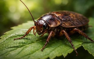 insecte-cafard-feuille-verte-antenne